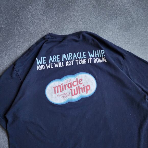 Y2K Miracle Whip Don't Be So Mayo Black Funny Shirt Large - Picture 5 of 7